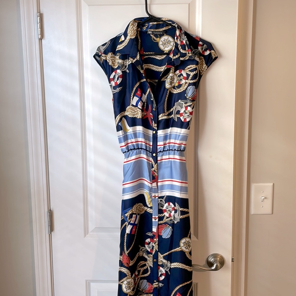 ZARA Nautical Anchor Dress